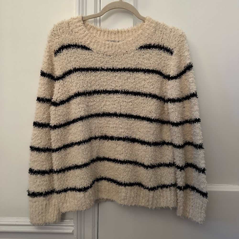 Vince Chenille Striped Sweater